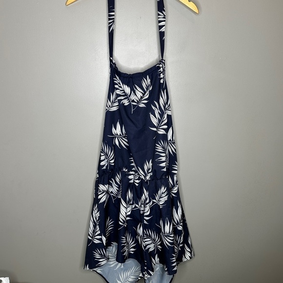 Shein curve tropcial print halter romper - Picture 1 of 5